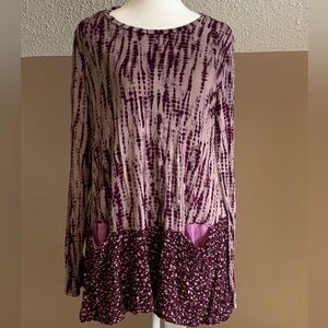 LOGO by Lori Goldstein Knit Top with Pockets